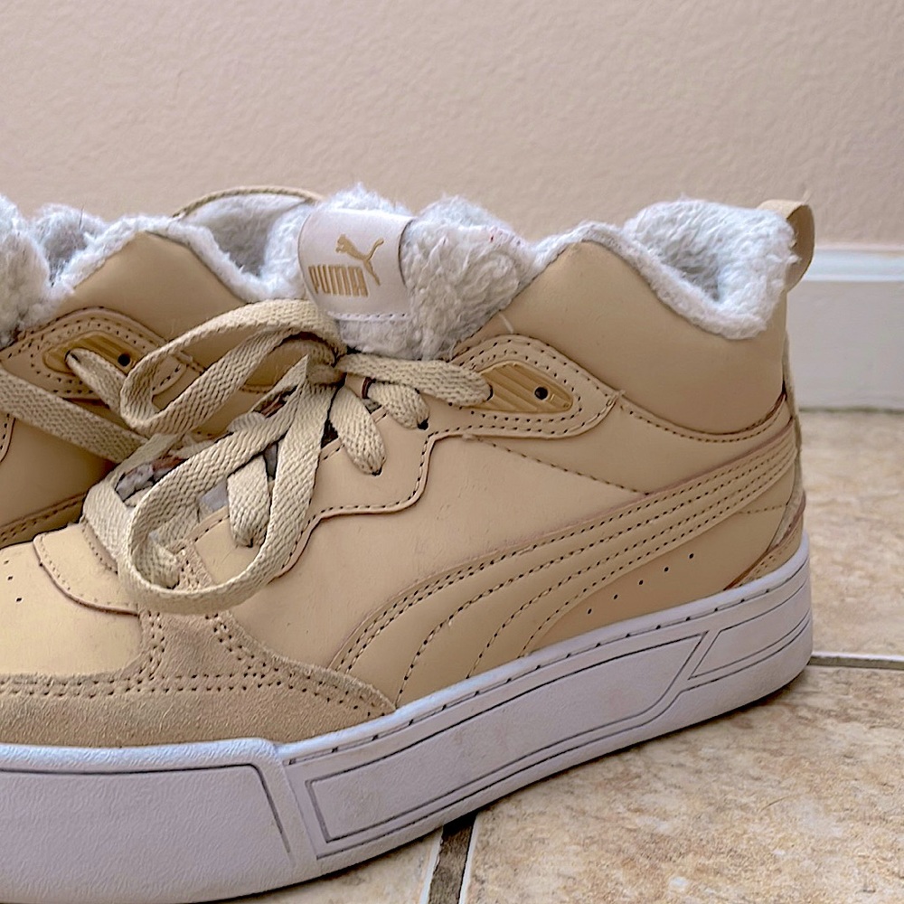 Puma “air forces”. Comfy, cute, beige shoes.